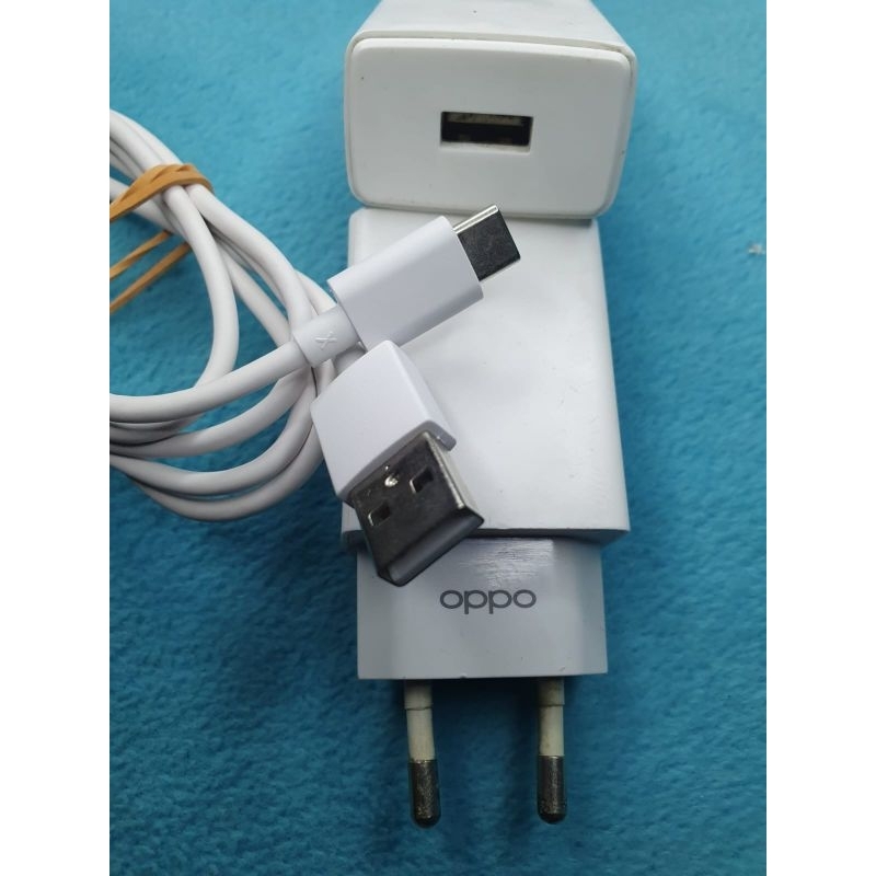 charger original bawaan hp Oppo 2A type C (kode X) A16 A53 dll