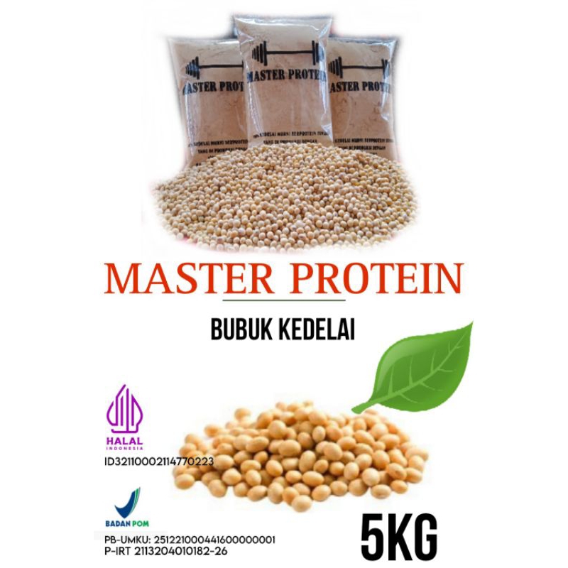 master protein bubuk kedelai murni 5kg