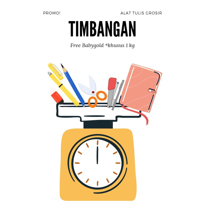 

PROMO ATK MURAH | TIMBANG-TIMBANG ALAT TULIS 1 KG DAPAT BANYAK | TIMBANGAN ATK 1 KG | FREE BABYGOLD