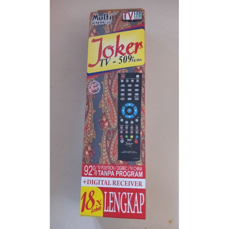 REMOTE JOKER TV | REMOTE TV UNIVERSAL