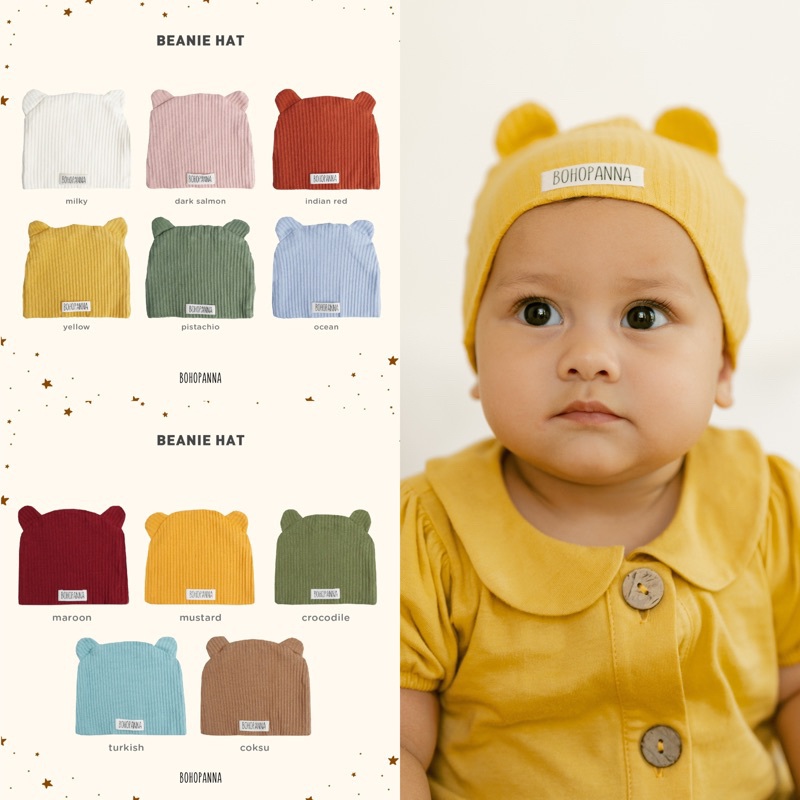 Bohopanna Beanie Hat - Topi Bayi Bohobaby