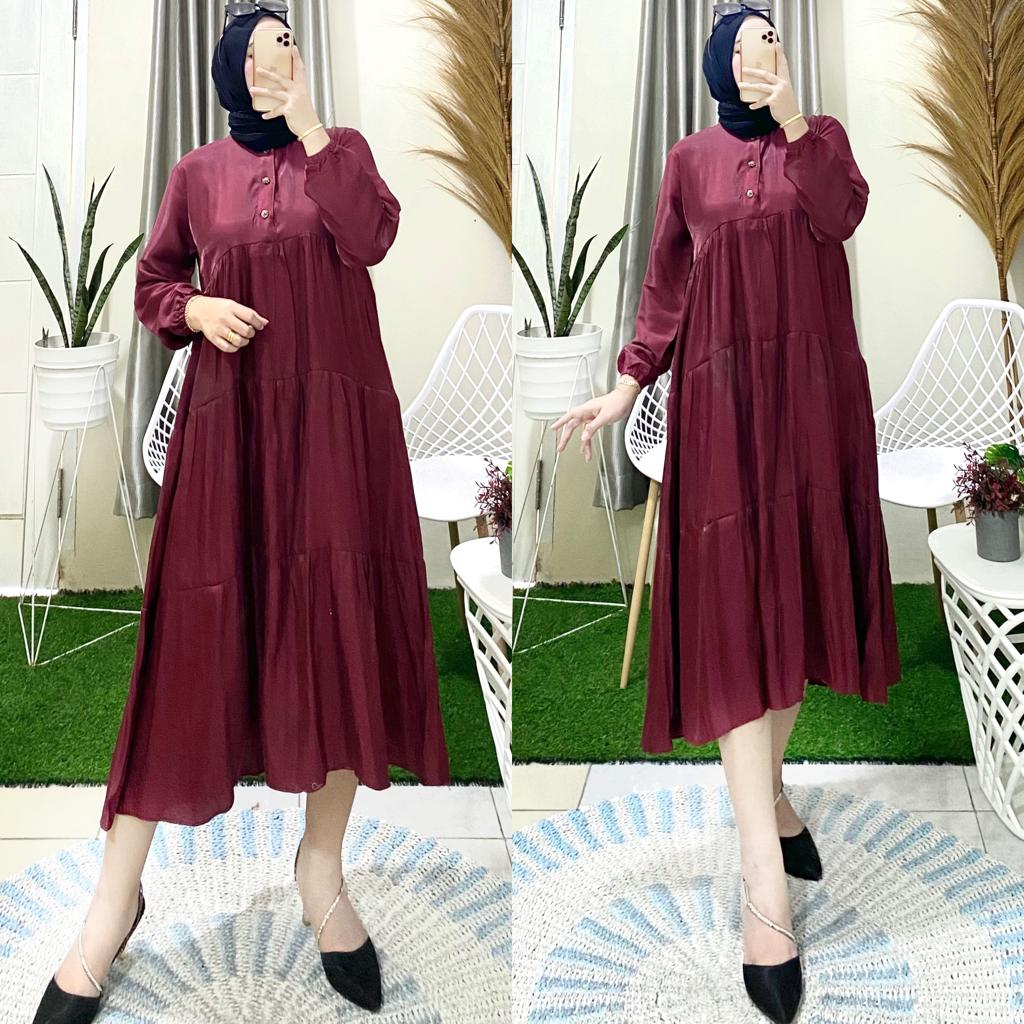 [ BISA COD ] MIIDI SIMMER POLOS FREANDLY BUSUI MODEL TERBARU,MIDI SIMER BUSUI,MIDIDRESS POLOS TERLARIS,TUNIK SIMMER KANCING DEPAN MODLE TERBARU