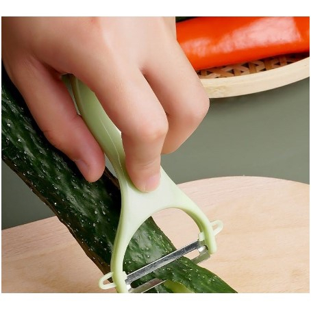 Peeler Pisau Pengupas Buah Dan Sayur Alat Kupas Buah Apel Kentang Stainless Besar Otomatis