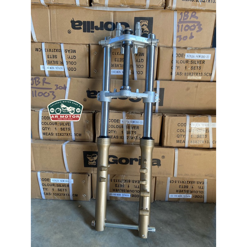 SHOCK NINJA GORILLA RR PNP HONDA KALIPER KANAN SOK SKOK DEPAN NINJA GORILLA PNP HONDA KALIPER KANAN