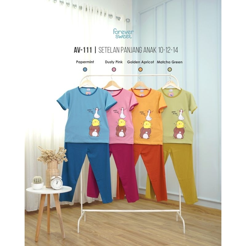Setelan Anak Panjang 10-12-14 Hai Girl Forever Sweet Concept