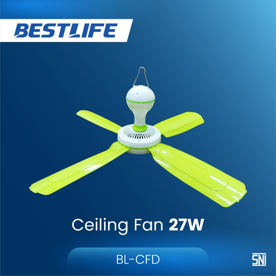 KIPAS ANGIN GANTUNG 5 BALING 27 WATT -KIPAS ANGIN LISTRIK HELI FAN