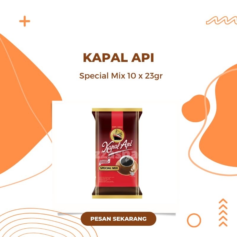 

Kapal Api Kopi Bubuk Instan Special Mix 10 x 23 gr