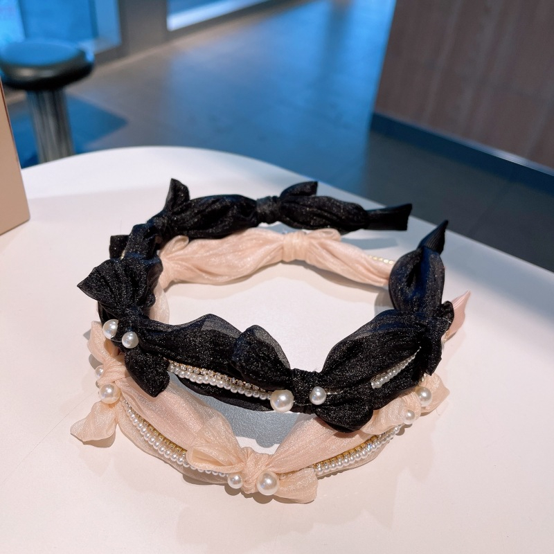 Caliloops Bando Bandana Dewasa Korean Style Headband Mutiara Yerim
