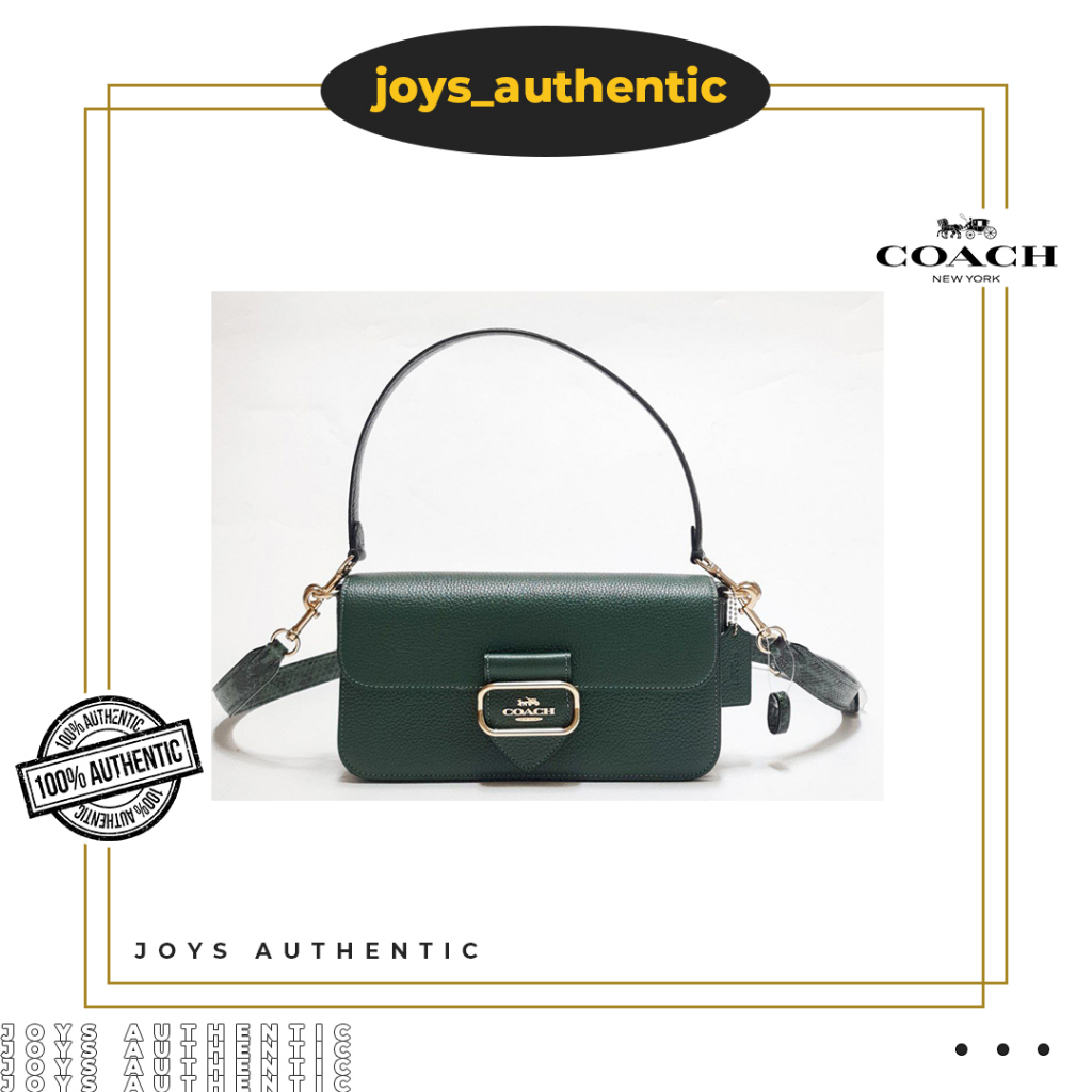 Tas Wanita Coach CE561 Morgan Shoulder Bag Snake EMB Everglade Multi Woman Bag Authentic Original