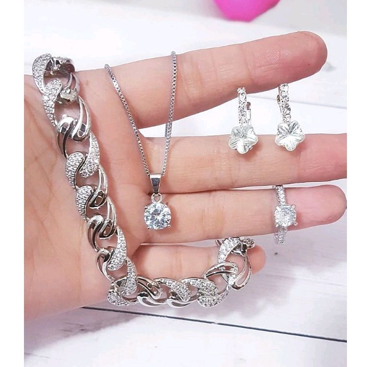 set Perhiasan Xuping Silver sisik Tebal 739