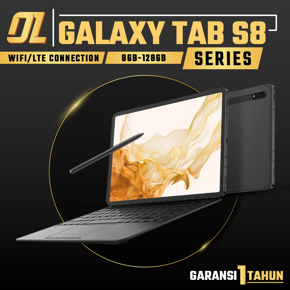 Samsung Galaxy Tablet Tab S8 S8+ S8 Plus Ultra Wifi RAM 8 12 ROM 128 256 128GB 256GB Tablet Original Garansi Resmi Murah