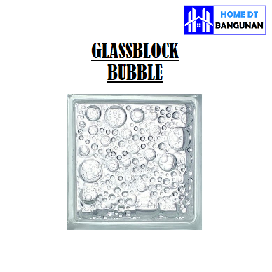 Glass block / glass blok / kaca penerangan (mulia) motif bubble