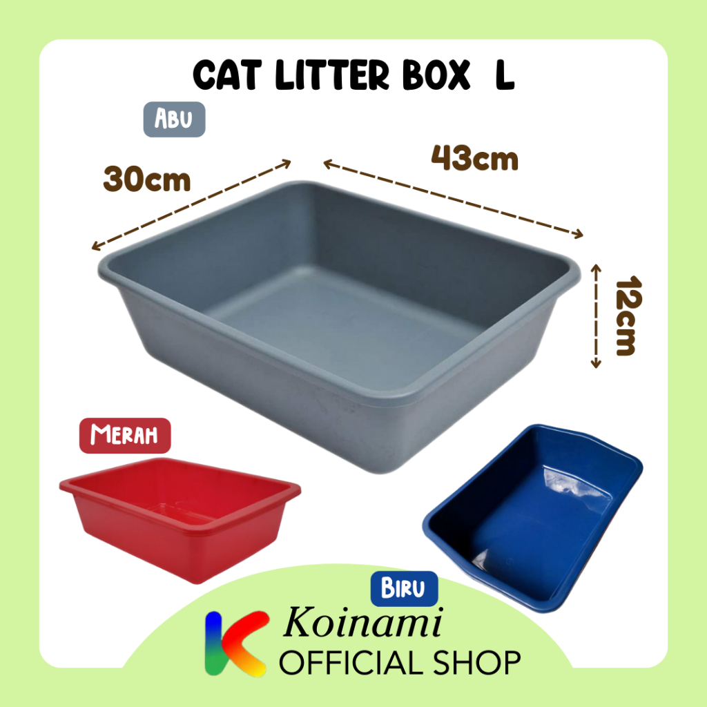 CAT LITTER BOX SIZE L / TEMPAT PASIR KUCING