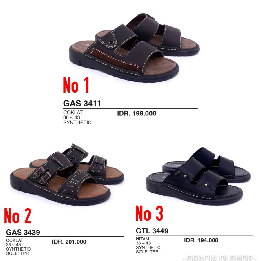 Sandal Pria Slide Selop Bata Malkazio Size 38-39-40-41-42-43