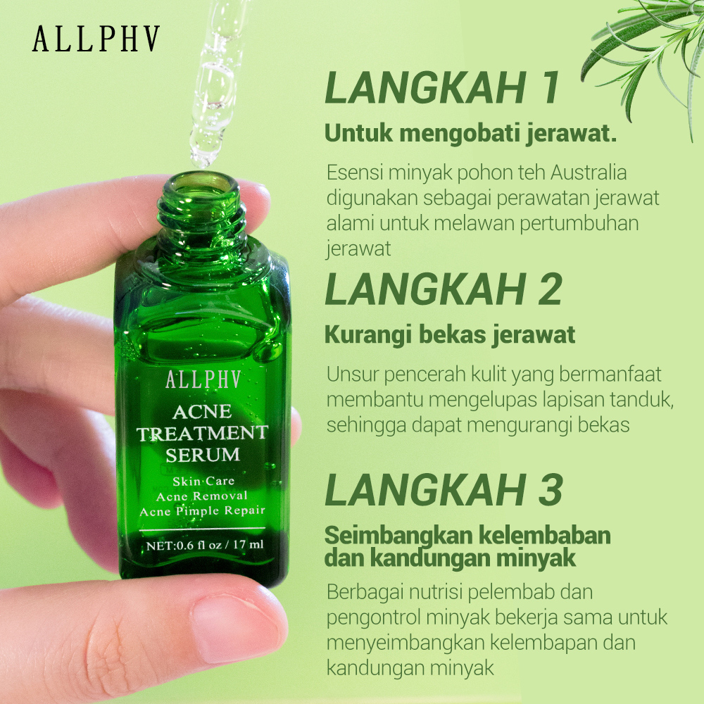 【asli】ALLPHV Acne Treatment Serum-  Perawatan &amp; Penghilang Jerawat Wajah   (17 ml)