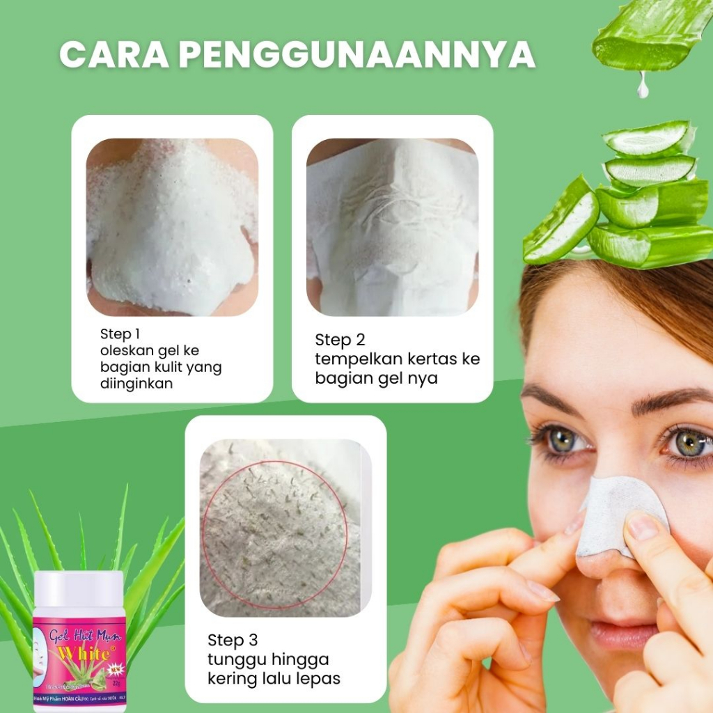 Gel Masker Jerawat Komedo Hidung Mengangkat Hingga Ke Akarnya Hut Mun Thailand ORIGINAL