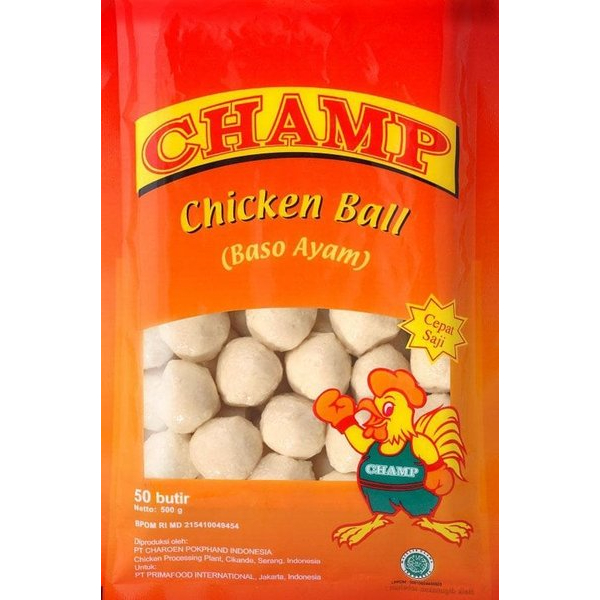 

CHAMP BAKSO AYAM / CHICKEN MEATBALL 500G