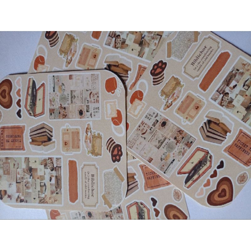 

demsshop_sticker journal aestetic book vintage
