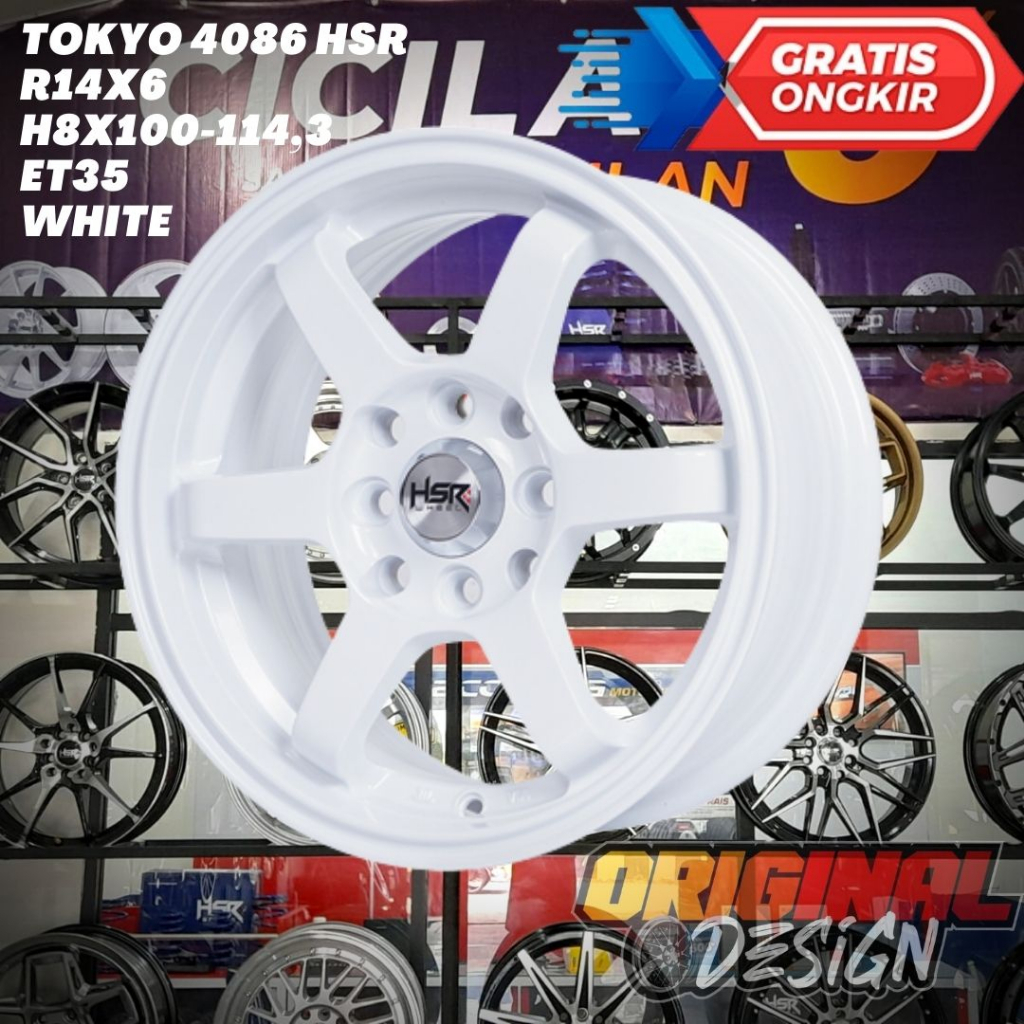 Velg TE37 Ring 14 R14 HSR Tokyo Untuk Brio , Avanza , Lancer , Picanto