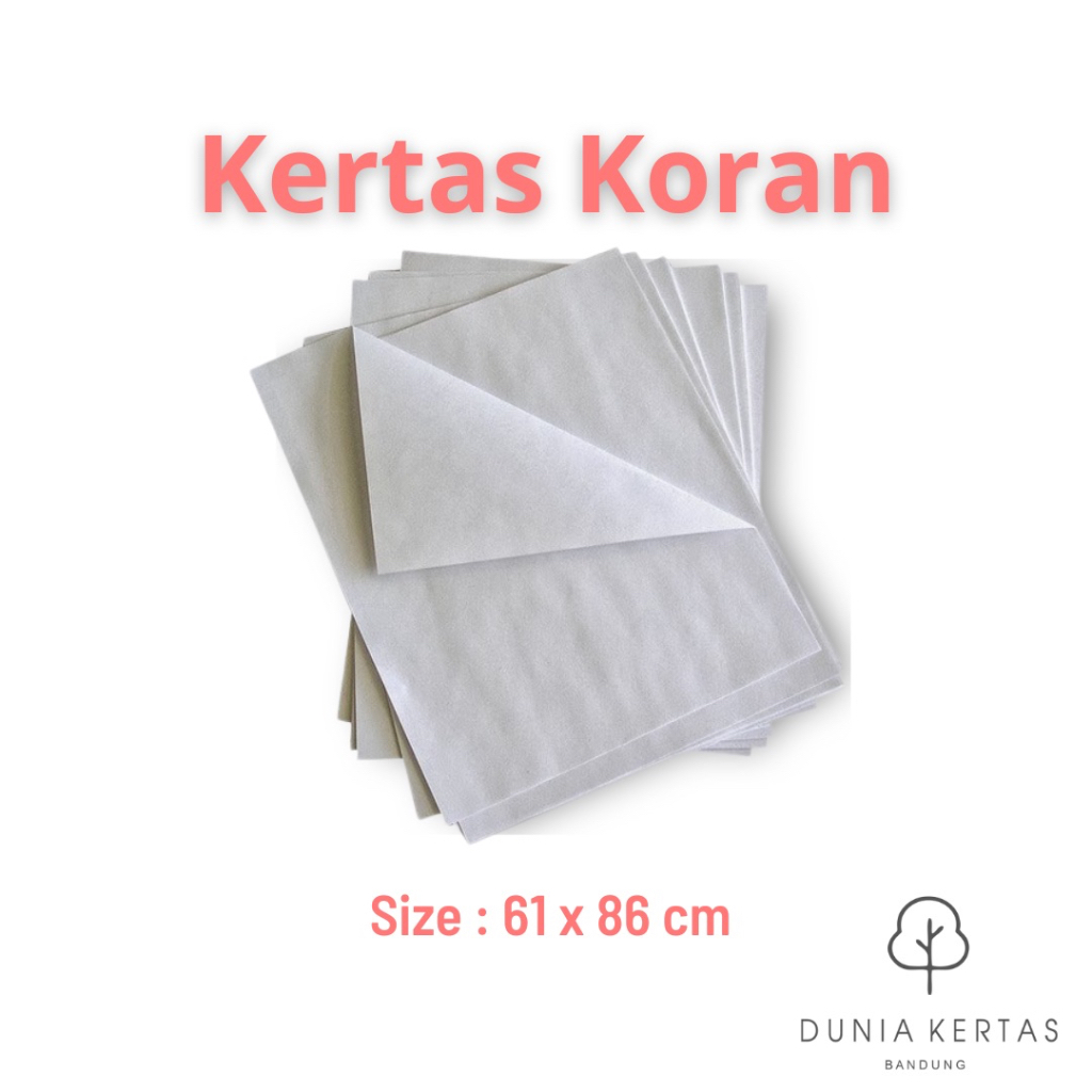 

ISI 50 LEMBAR. Kertas koran / flipchart / kertas buram 61 x 86 cm
