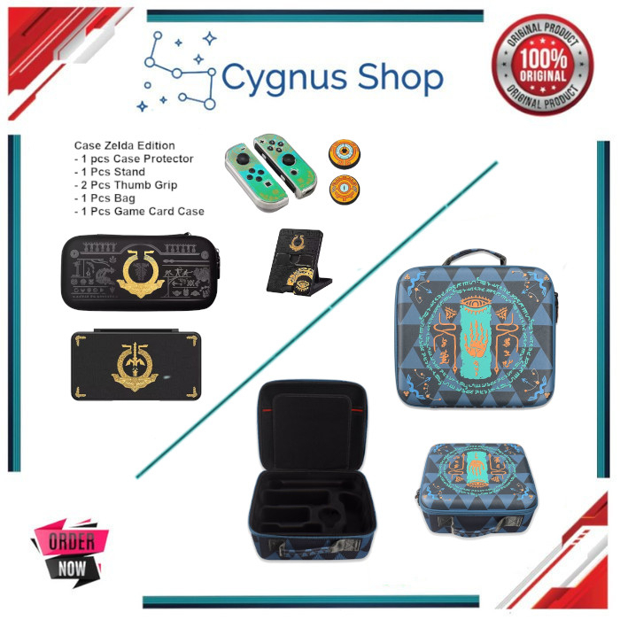 Nintendo Switch OLED Tas Travel Storage Bag Shoulder Bag Pouch Case Zelda Edition