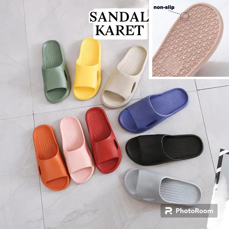 Sandal Karet Import /Sandal rumah indoor outdoor Anti slip