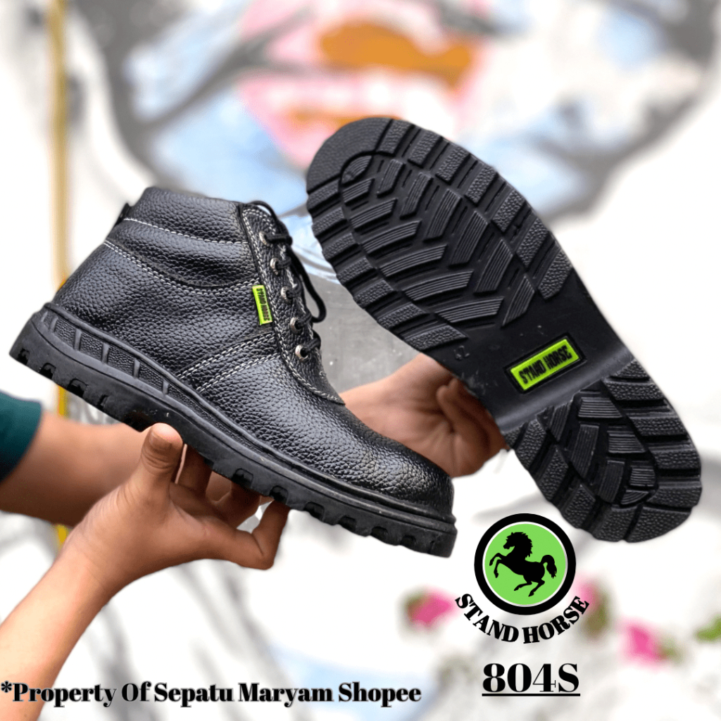 Sepatu Safety Pria Boots Tali Ujung Besi Sepatu Kitchen Sefty Murah Safety Shoes Ori SNI