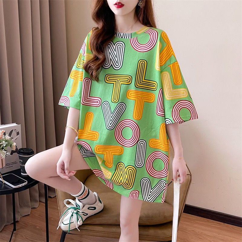 THISTLE - Oversize Tee Tshirt Wanita Model Longgar Motif Tulisan VTO New