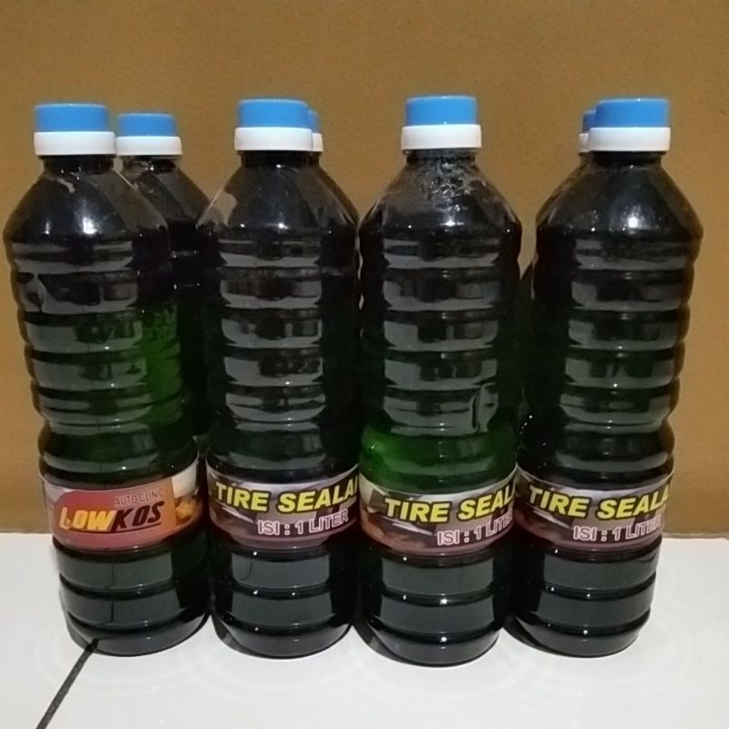 LOWKOS - 1Liter CAIRAN BAN TUBLES TIRE SEALANT Cairan Penambal Ban Tubles Kemasan Refill