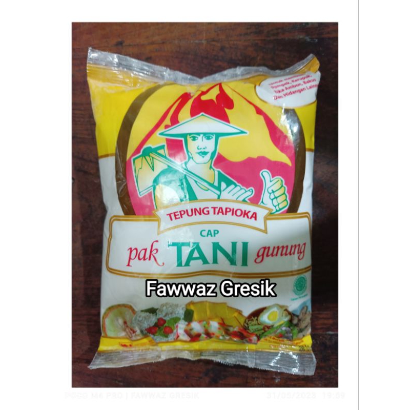 TEPUNG TAPIOKA  PAK TANI GUNUNG 500gr / TEPUNG TAPIOKA Cap PAK TANI GUNUNG 500 gram