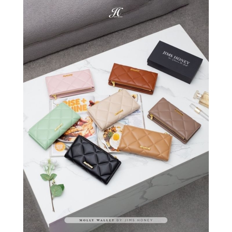 Molly wallet dompet wanita original jims honey free box exclusive import murah realpic cod official store