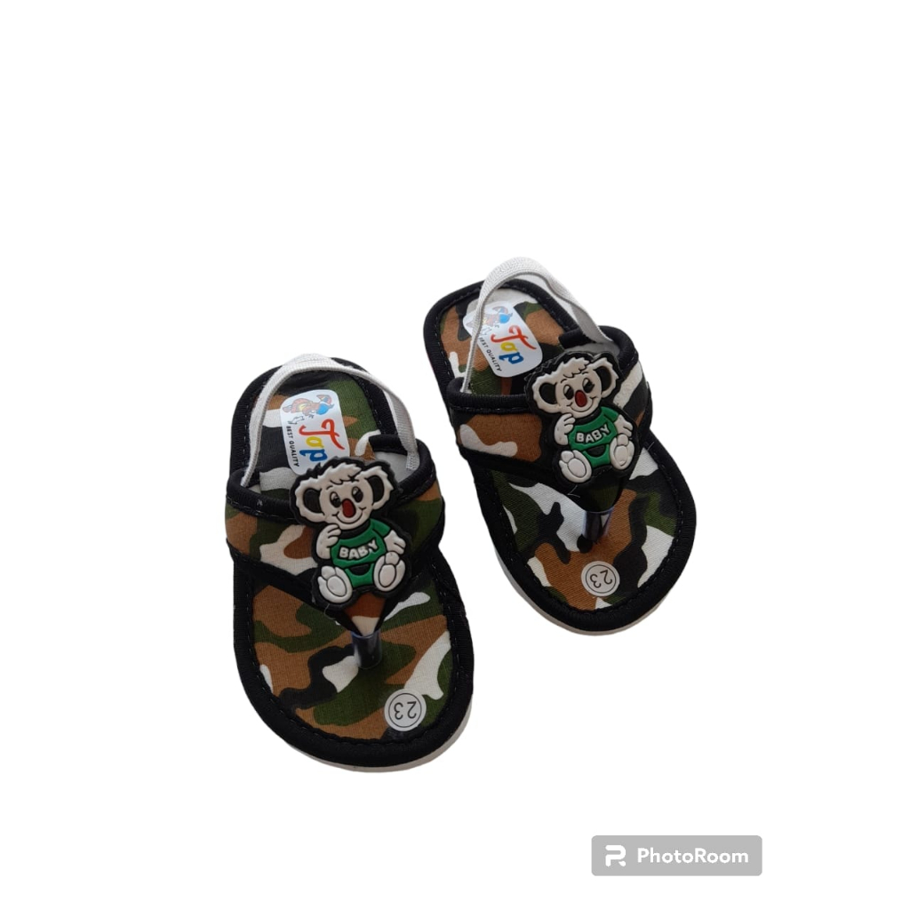 SANDAL ANAK BABY BISA BUNYI MOTIF TNI