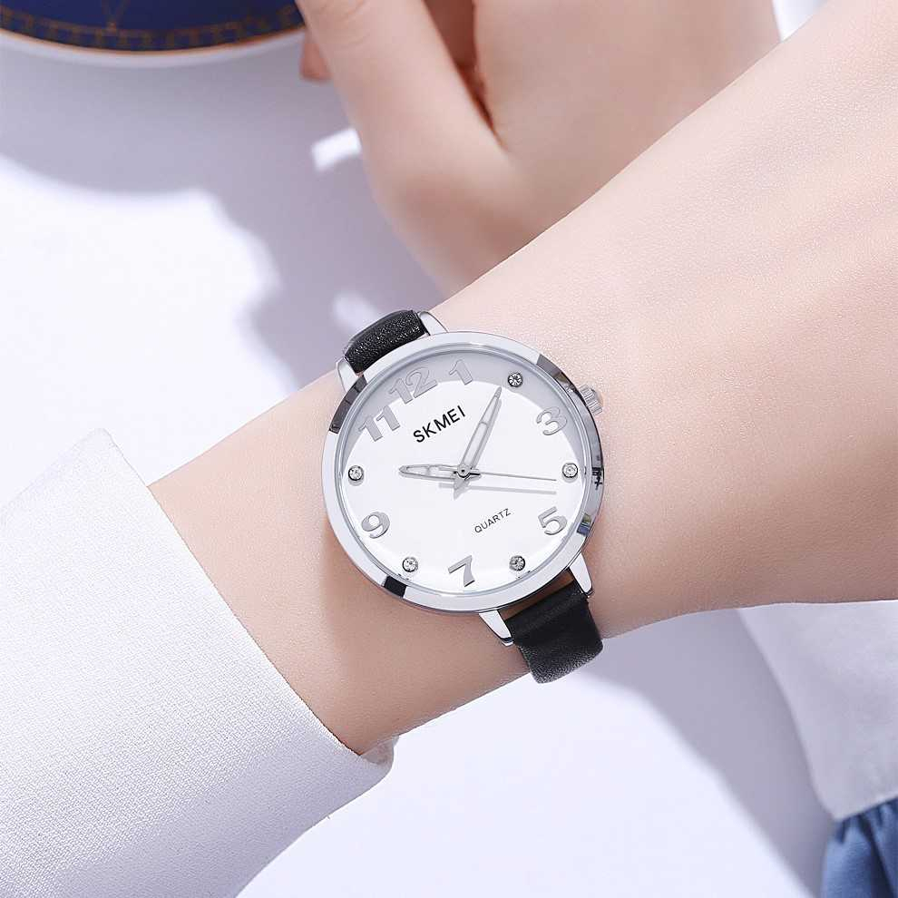 Jam Tangan Wanita Analog Watch Leather Strap Waterproof 30M Jamtangan Analog Cewek Anti Air Berkualitas