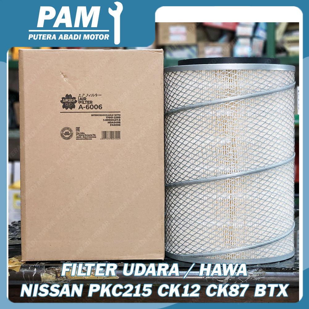 Filter Udara Hawa Nissan CK12 CK87 BTX PKC215 Sakura A-6006 A 6006