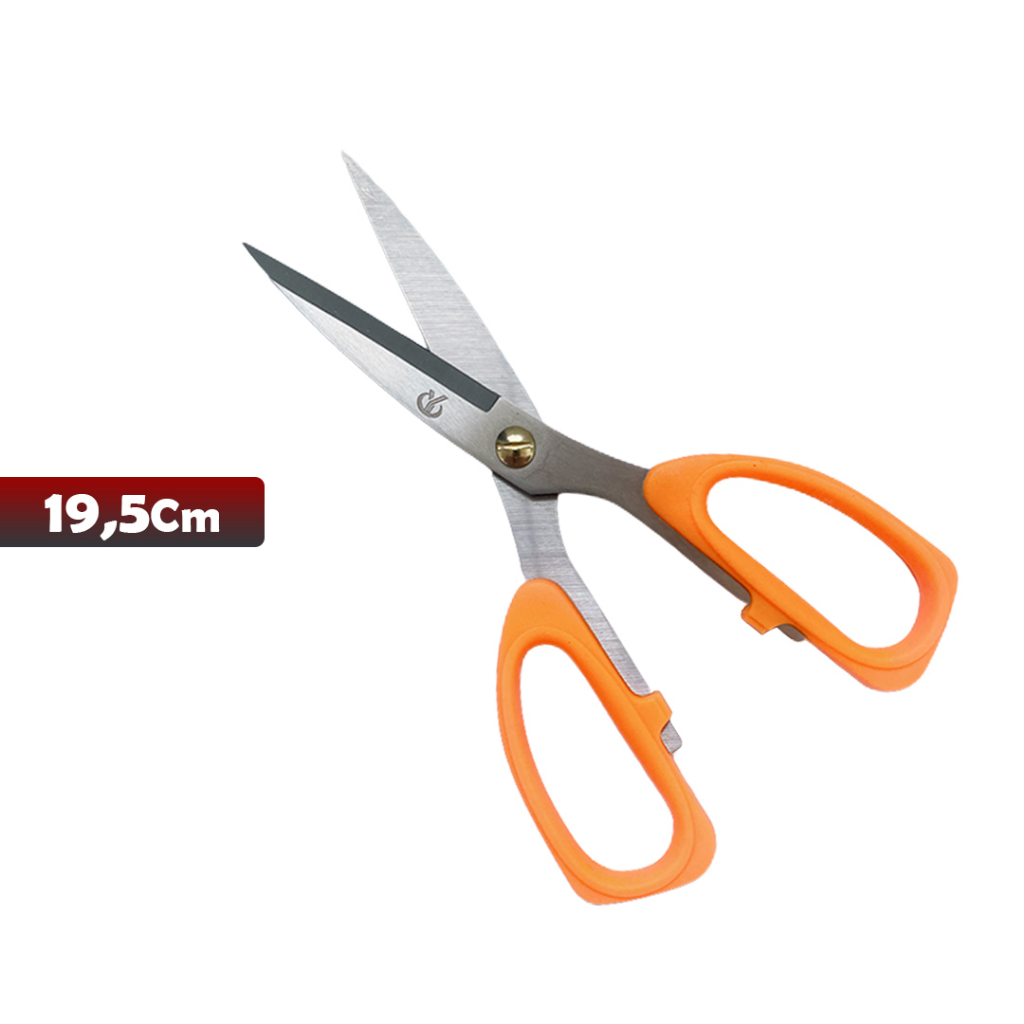 GUNTING  YOSINOGAWA Scissor-19.5CM WARNA ORANGE- YOSINOGAWA