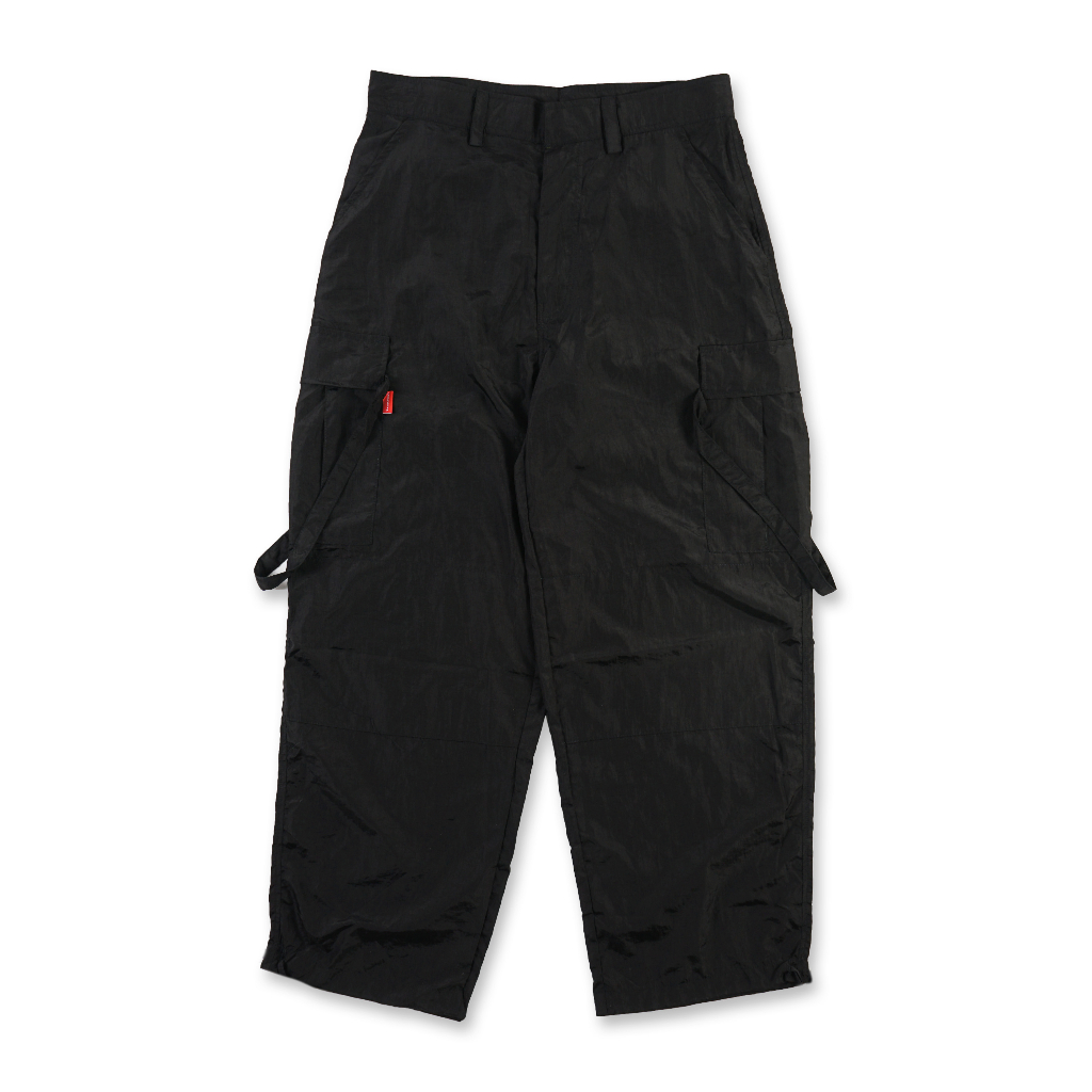 HAVOC TENZ BLACK NYLON PARACHUTE CARGO BALOON PANTS