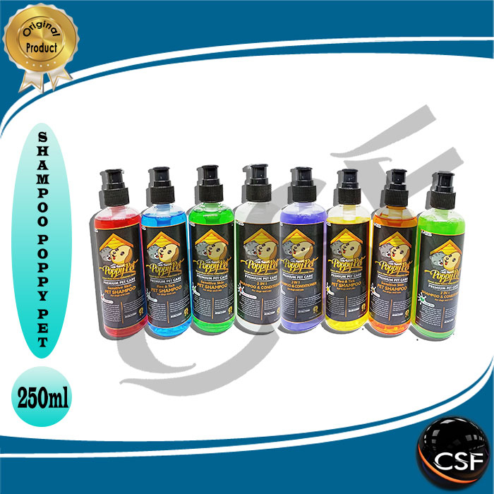 Shampoo Kucing &amp; Anjing POPPY PET Wangi Premium Pet care 250ml