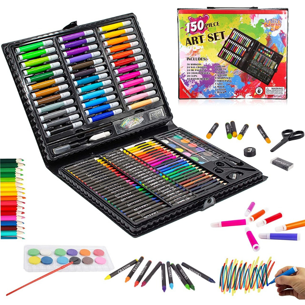 

PENSIL WARNA SET / KRAYON / PENSIL WARNA 150 PCS /150 PIECE ART SET
