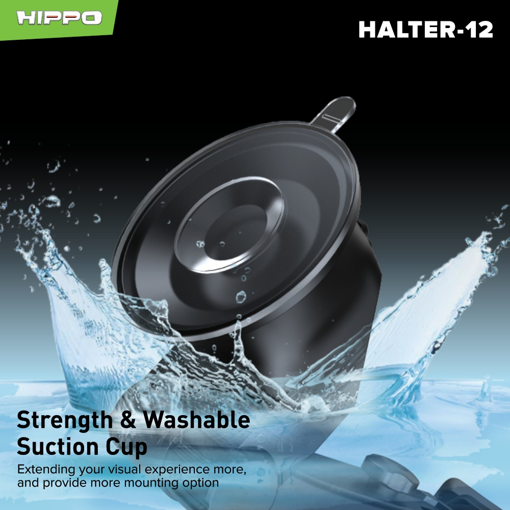 HIPPO Halter-12 Universal Car Phone Holder Auto Gravity Lock Auto Clamping Rotasi 360°
