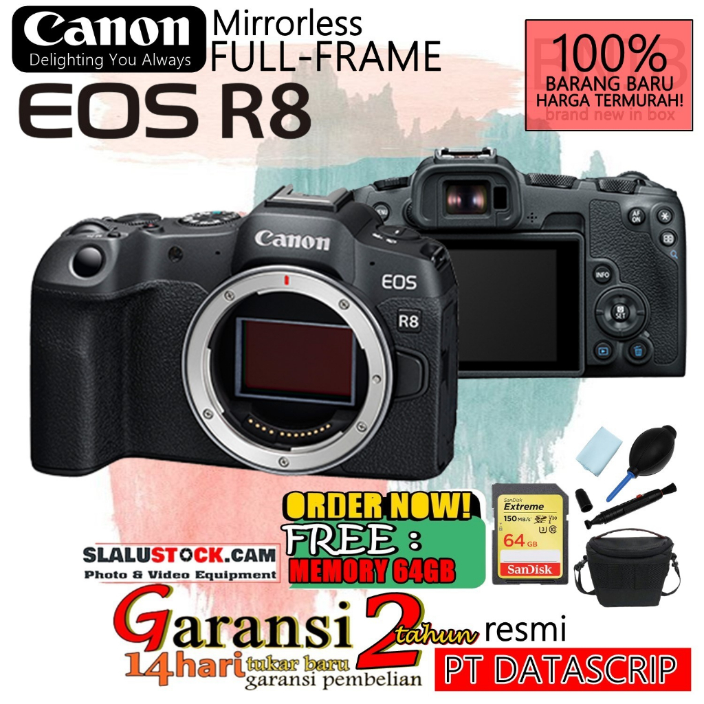 Canon EOS R8 Body Only Mirrorless Camera Canon EOS R 8 EOS R8 RESMI