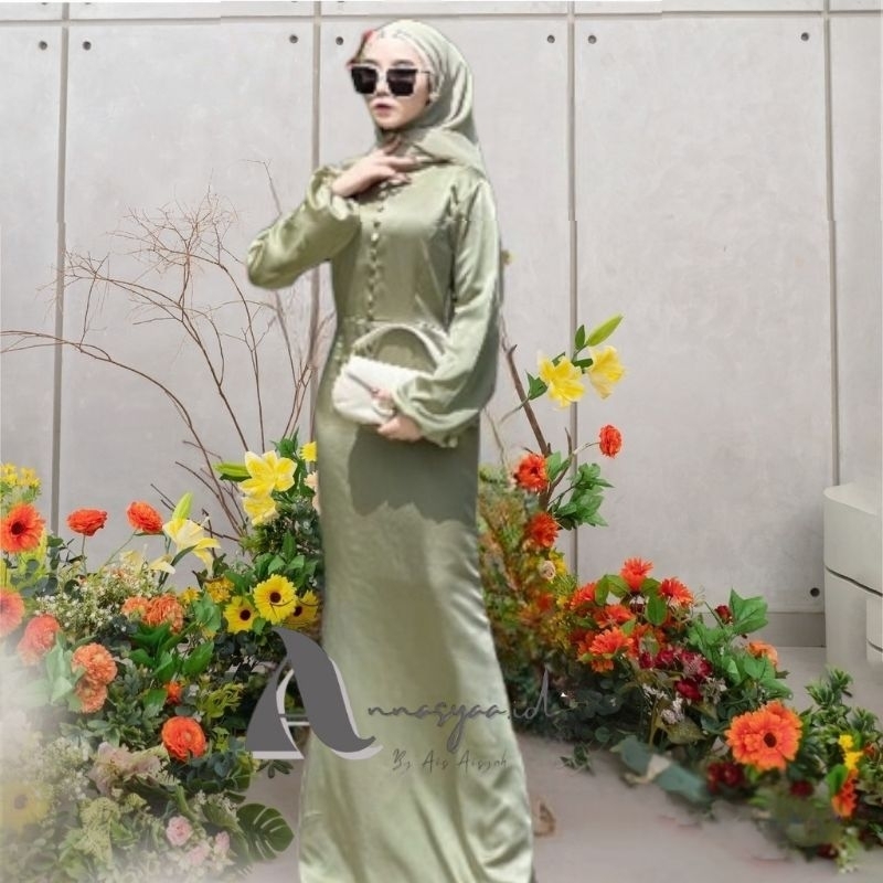 Annasyaa.id Dress Hawa Dress Couple Ibu Anak Dress Wisuda Dress Lebaran Dress kondangan Dress Pesta 