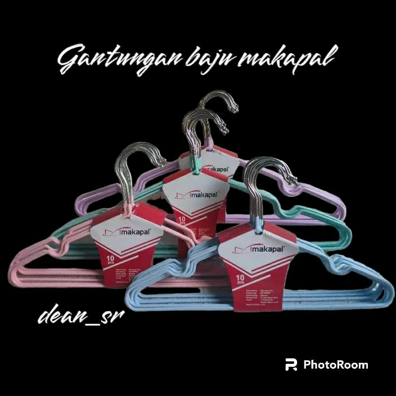 Hanger Gantungan Baju Makapal/Volant 10pcs