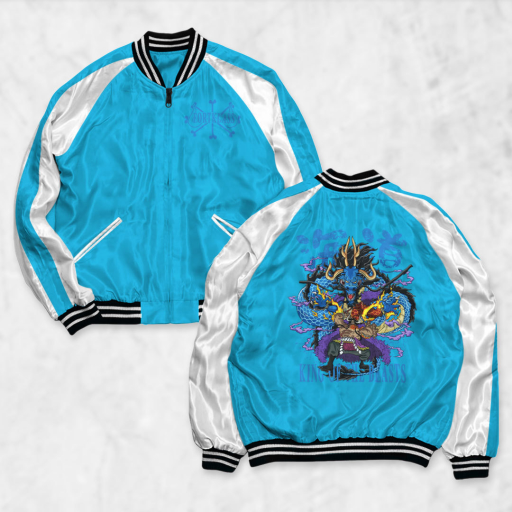 Fortglass Jaket Sukajan Motif KAIDOU Sablon Jaket Pria Wanita Distro Unisex Japan Premium Original