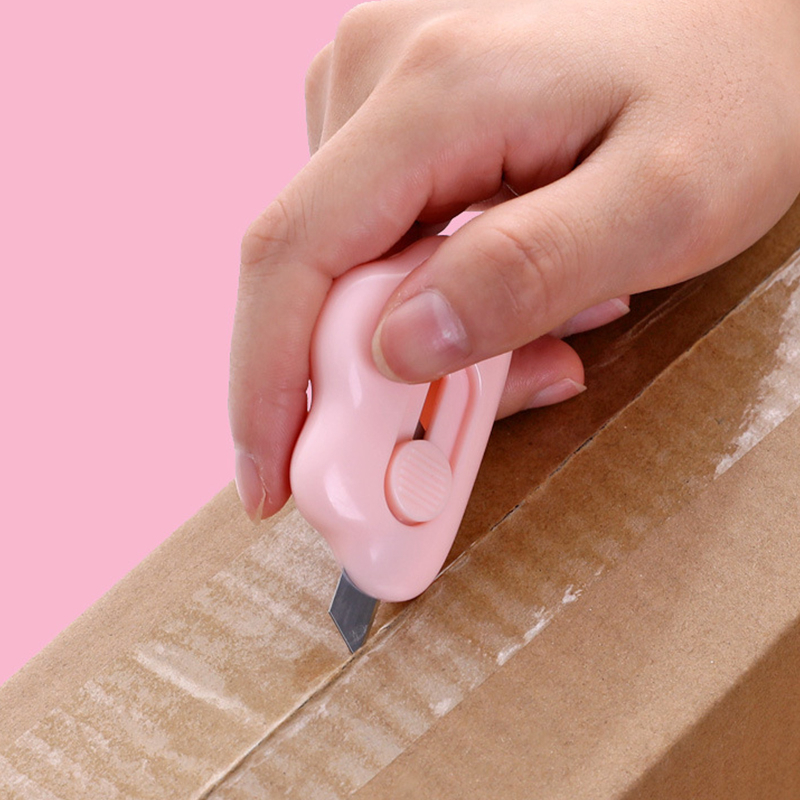 Cutter MIni Motif Awan Papper Cut Mini Viral Karakter Lucu Pisau Cutter Awan Cutter Mini Pembuka Paket