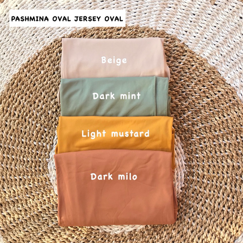 PASHMINA INSTAN JERSEY OVAL PREMIUM / PASMINA OVAL VIRAL NON PED