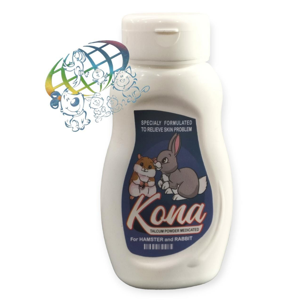 Bedak Kelinci Hamster Kona Talcum powder Flea Tick kutu jamur 100 gr