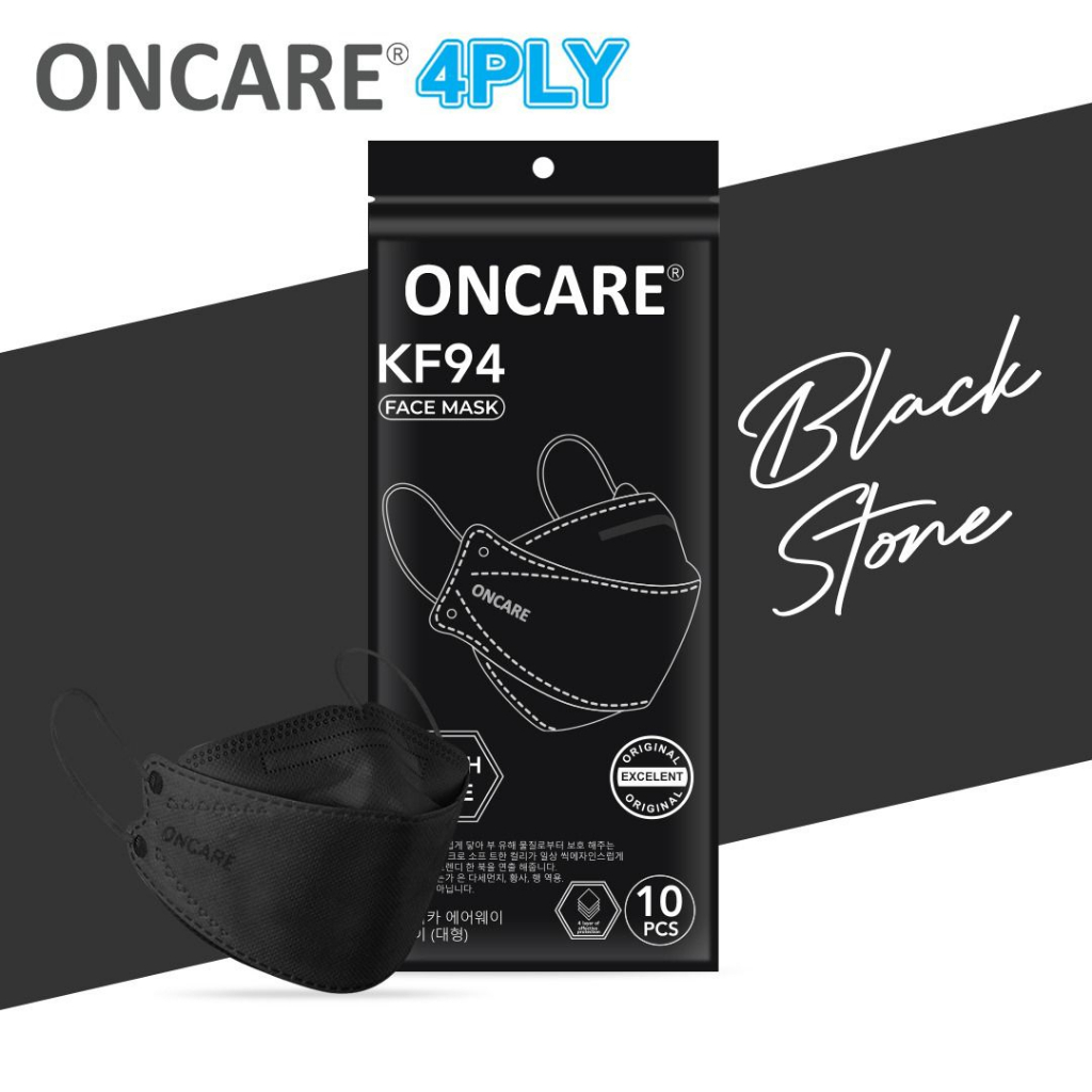 Masker KF94 PREMIUM Oncare Korea Warna Premium 4 ply pack isi 10Pcs