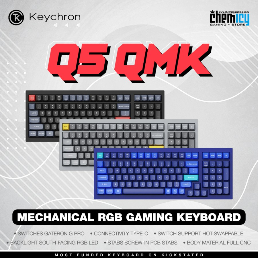 Keychron Q5 Hotswap RGB Backlight Mechanical Gaming Keyboard