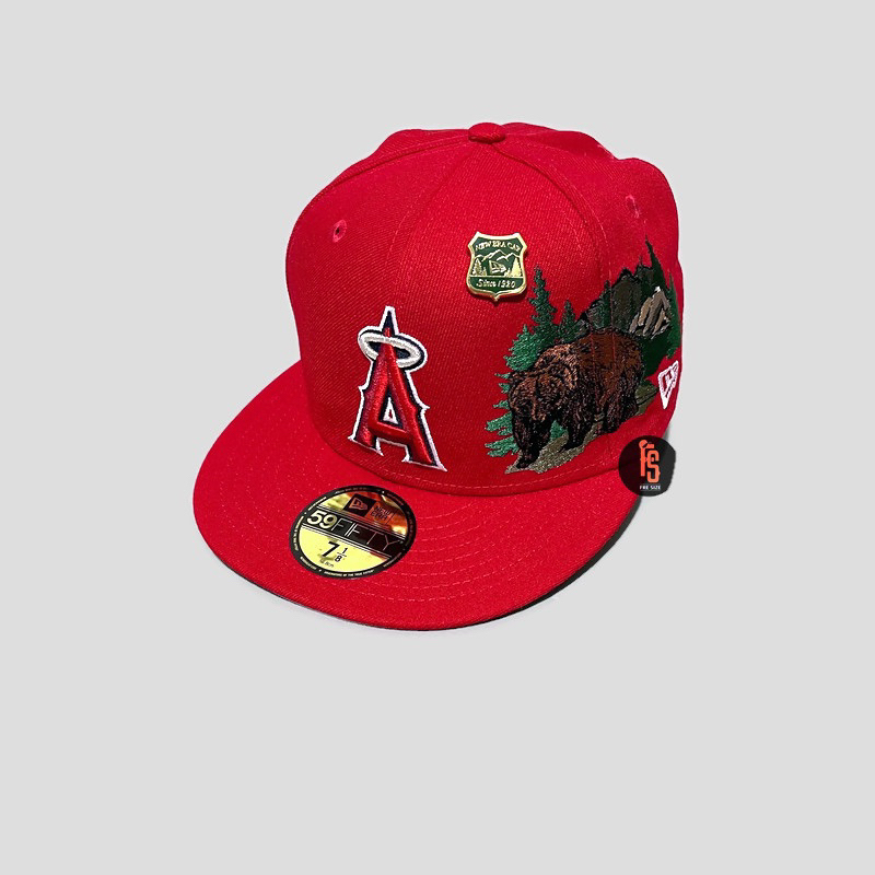 TOPI NEW ERA ORIGINAL 5950 STATE PARK LOS ANGELES ANGELS RED