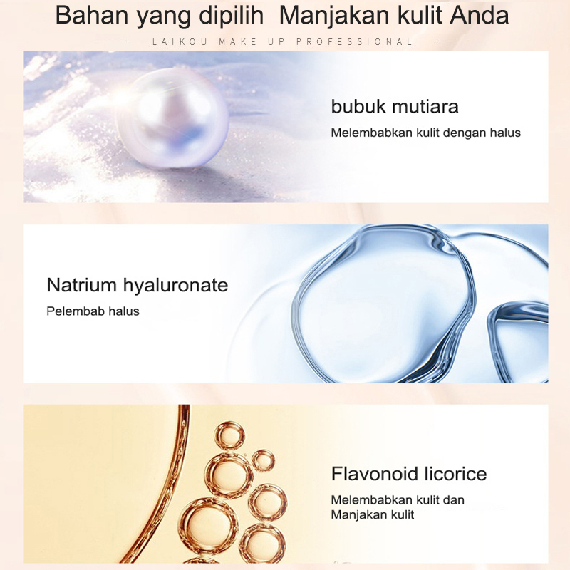 Liquid Foundation krim bb Concealer Foundation Cair Tahan Air Foundation Cair 40ml Tahan Lama 24 Jam Full Coverage